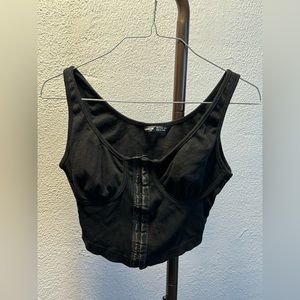 🤍Bustier style crop top